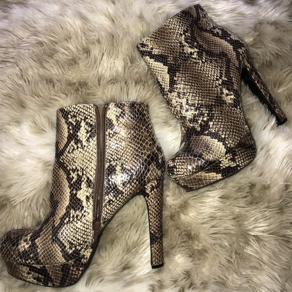 Snake Skin Boots